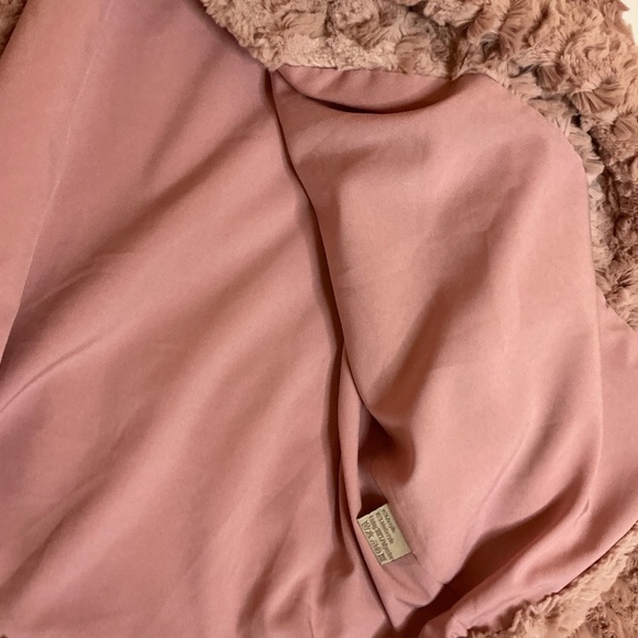 Jayley Collection Women’s Faux Fur pink Teddy Balletcore Jacket Medium - Picture 4 of 6